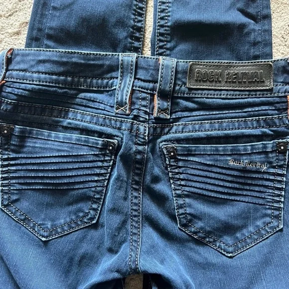 Rock Revival dark wash Janeil skinny Jeans size 26 - Picture 1 of 16